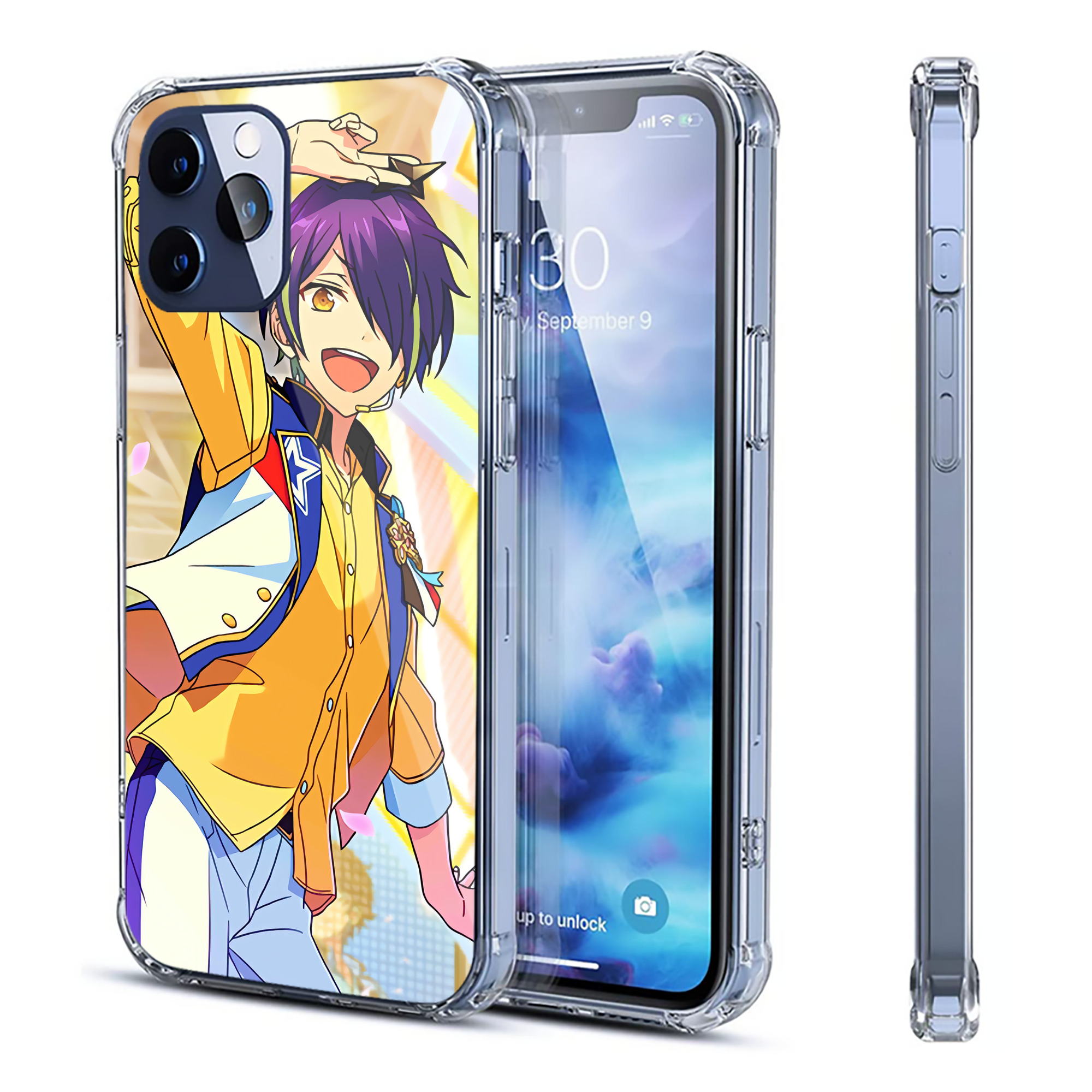 （画像用） あんさんぶるスターズ! Ensemble Stars 【iPhone 12シリーズ対応】透明スマホケース（クリアソフトケース）